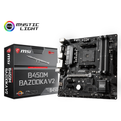 Материнская плата MSI B450M BAZOOKA V2 (sAM4, AMD B450) (Восстановлено продавцом, 713252)