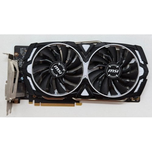 Відеокарта MSI GeForce GTX 1060 Armor OC V1 6144MB (GTX 1060 ARMOR 6G OCV1) (Відновлено продавцем, 713258) купити з перевіркою сумісності: огляд, характеристики, ціна у Києві, Львові, Вінниці, Хмельницькому, Івано-Франківську, Україні | інтернет-магазин TELEMART.UA фото