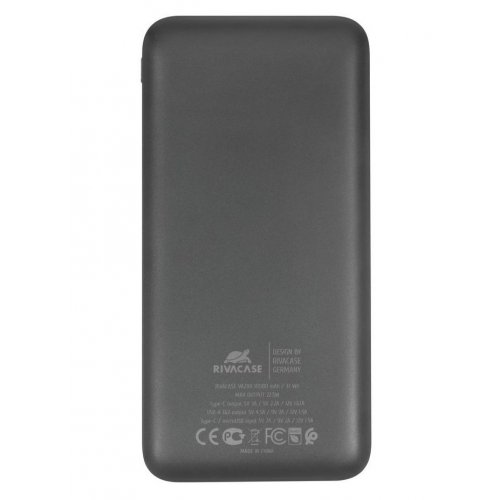 Купити Powerbank Rivacase Rivapower VA2101 10000mAh 22.5W Black - ціна в Києві, Львові, Вінниці, Хмельницькому, Франківську, Україні | інтернет-магазин TELEMART.UA фото