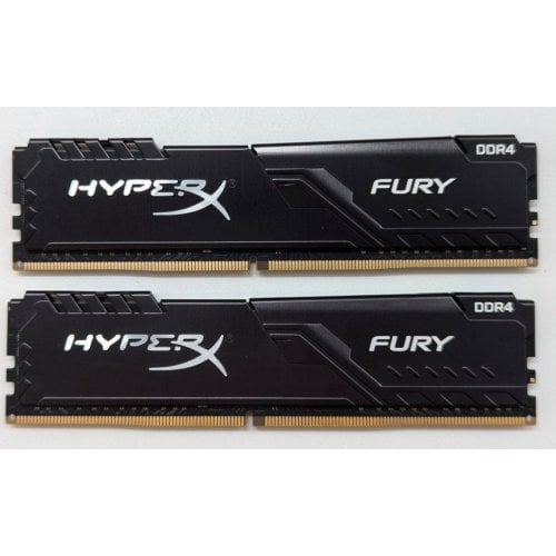 Купить Озу HyperX DDR4 16GB (2x8GB) 3200Mhz Fury Black (HX432C16FB3K2/16) (Восстановлено продавцом, 713346) с проверкой совместимости: обзор, характеристики, цена в Киеве, Днепре, Одессе, Харькове, Украине | интернет-магазин TELEMART.UA фото