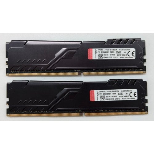 Купить Озу HyperX DDR4 16GB (2x8GB) 3200Mhz Fury Black (HX432C16FB3K2/16) (Восстановлено продавцом, 713346) с проверкой совместимости: обзор, характеристики, цена в Киеве, Днепре, Одессе, Харькове, Украине | интернет-магазин TELEMART.UA фото