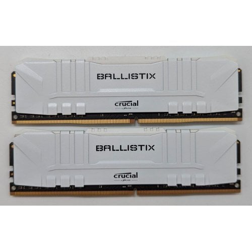 Озп Crucial DDR4 16GB (2x8GB) 3000Mhz Ballistix White (BL2K8G30C15U4W) (Відновлено продавцем, 713376) купити з перевіркою сумісності: огляд, характеристики, ціна у Києві, Львові, Вінниці, Хмельницькому, Івано-Франківську, Україні | інтернет-магазин TELEMART.UA фото