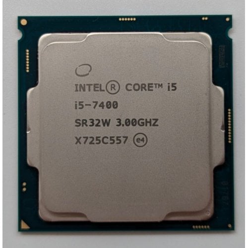 Процесор Intel Core i5-7400 3.0(3.5)GHz 6MB s1151 Tray (CM8067702867050) (Відновлено продавцем, 713384) купити з перевіркою сумісності: огляд, характеристики, ціна у Києві, Львові, Вінниці, Хмельницькому, Івано-Франківську, Україні | інтернет-магазин TELEMART.UA фото