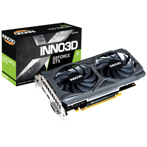 Відеокарта Inno3D GeForce GTX 1650 Twin X2 OC V2 4096MB (N16502-04D6X-1720VA30) (Відновлено продавцем, 713415) купити з перевіркою сумісності: огляд, характеристики, ціна у Києві, Львові, Вінниці, Хмельницькому, Івано-Франківську, Україні | інтернет-магазин TELEMART.UA фото