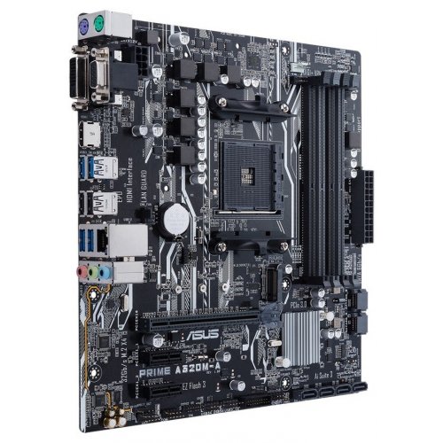 Photo Motherboard Asus PRIME A320M-A (sAM4, AMD A320)
