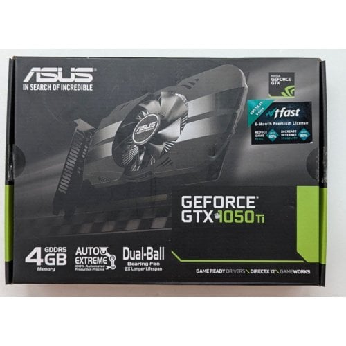 Купить Видеокарта Asus GeForce GTX 1050 Ti Phoenix 4096MB (PH-GTX1050TI-4G) (Восстановлено продавцом, 713636) с проверкой совместимости: обзор, характеристики, цена в Киеве, Днепре, Одессе, Харькове, Украине | интернет-магазин TELEMART.UA фото