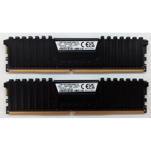 Озп Corsair DDR4 16GB (2x8GB) 3600Mhz Vengeance LPX (CMK16GX4M2D3600C18) (Відновлено продавцем, 713670) купити з перевіркою сумісності: огляд, характеристики, ціна у Києві, Львові, Вінниці, Хмельницькому, Івано-Франківську, Україні | інтернет-магазин TELEMART.UA фото