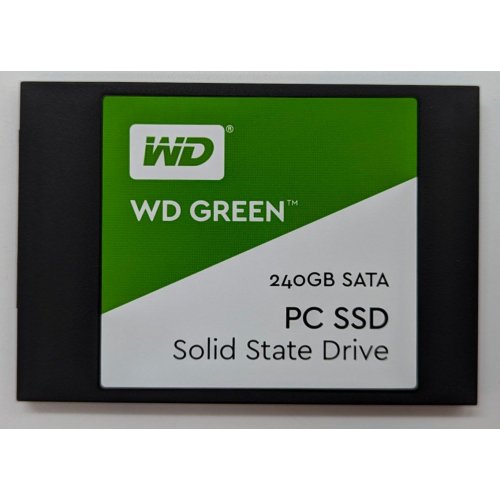 Купить Ssd-диск Western Digital Green TLC 240GB 2.5" (WDS240G1G0A) (Восстановлено продавцом, 713679) с проверкой совместимости: обзор, характеристики, цена в Киеве, Днепре, Одессе, Харькове, Украине | интернет-магазин TELEMART.UA фото