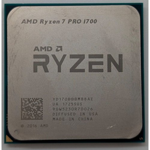 Процесор AMD Ryzen 7 Pro 1700 3.0(3.6)GHz sAM4 Tray (Відновлено продавцем, 713729) купити з перевіркою сумісності: огляд, характеристики, ціна у Києві, Львові, Вінниці, Хмельницькому, Івано-Франківську, Україні | інтернет-магазин TELEMART.UA фото