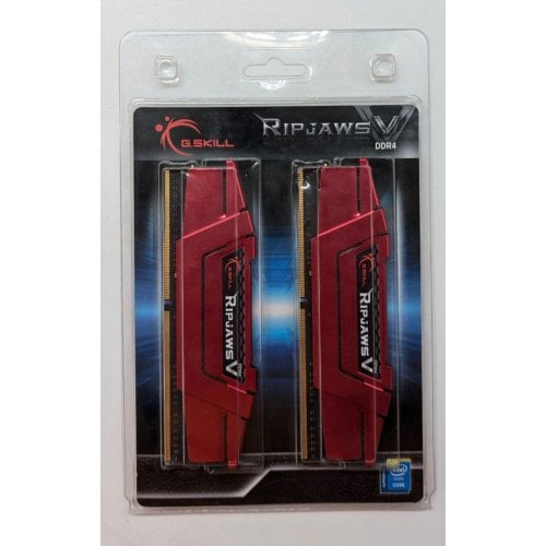 Купить Озу G.Skill DDR4 32GB (2x16GB) 3600Mhz Ripjaws V Red (F4-3600C19D-32GVRB) (Восстановлено продавцом, 713803) с проверкой совместимости: обзор, характеристики, цена в Киеве, Днепре, Одессе, Харькове, Украине | интернет-магазин TELEMART.UA фото