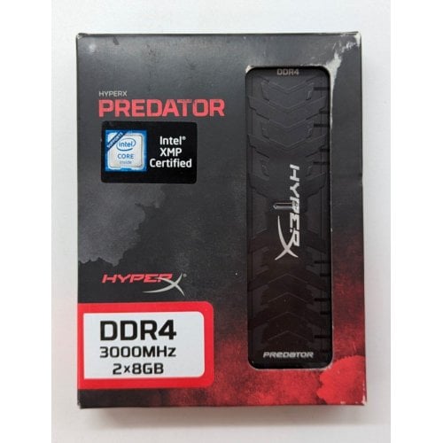 Купить Озу HyperX DDR4 16GB (2x8GB) 3000Mhz Predator (HX430C15PB3K2/16) (Восстановлено продавцом, 713807) с проверкой совместимости: обзор, характеристики, цена в Киеве, Днепре, Одессе, Харькове, Украине | интернет-магазин TELEMART.UA фото