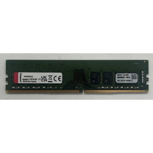 Озп Kingston DDR4 16GB 3200Mhz ValueRAM (KVR32N22D8/16) (Відновлено продавцем, 714026) купити з перевіркою сумісності: огляд, характеристики, ціна у Києві, Львові, Вінниці, Хмельницькому, Івано-Франківську, Україні | інтернет-магазин TELEMART.UA фото