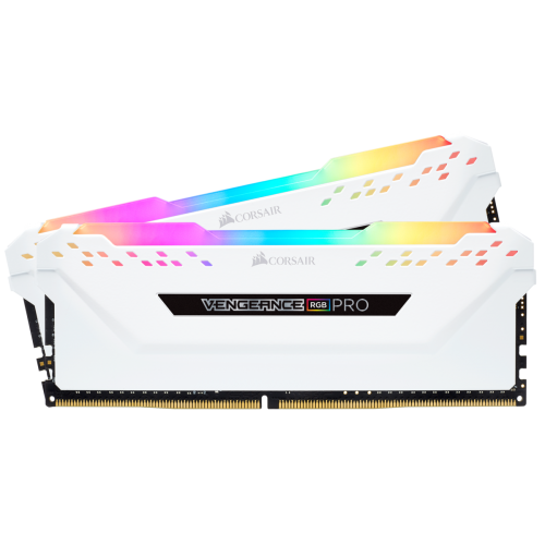 Озп Corsair DDR4 16GB (2x8GB) 3200Mhz Vengeance RGB Pro White (CMW16GX4M2C3200C16W) (Відновлено продавцем, 714028) купити з перевіркою сумісності: огляд, характеристики, ціна у Києві, Львові, Вінниці, Хмельницькому, Івано-Франківську, Україні | інтернет-магазин TELEMART.UA фото