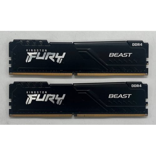 Купить Озу Kingston DDR4 16GB (2x8GB) 3200Mhz FURY Beast Black (KF432C16BBK2/16) (Восстановлено продавцом, 714031) с проверкой совместимости: обзор, характеристики, цена в Киеве, Днепре, Одессе, Харькове, Украине | интернет-магазин TELEMART.UA фото