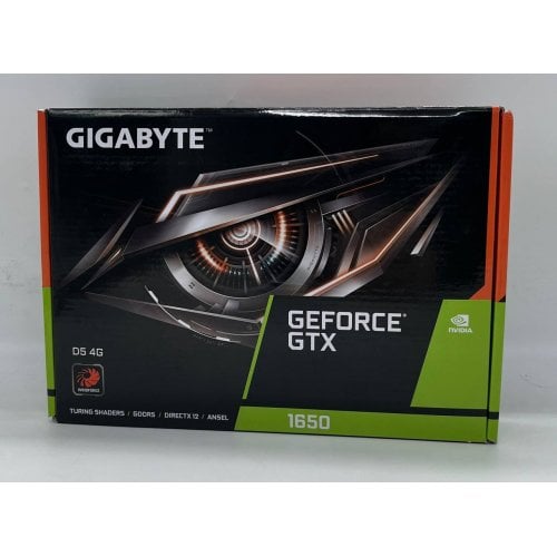 Купить Видеокарта Gigabyte GeForce GTX 1650 D5 4096MB (GV-N1650D5-4GD) (Восстановлено продавцом, 714095) с проверкой совместимости: обзор, характеристики, цена в Киеве, Днепре, Одессе, Харькове, Украине | интернет-магазин TELEMART.UA фото