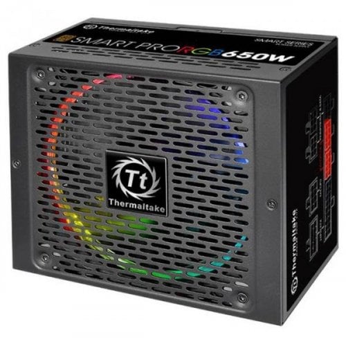 Продати Блок живлення Thermaltake SMART PRO RGB 650W (PS-SPR-0650FPCBEU-R) за Trade-In у інтернет-магазині Телемарт - Київ, Дніпро, Україна фото