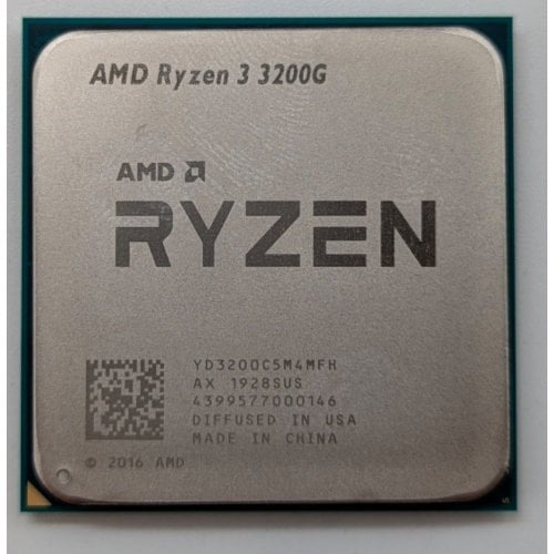 Процесор AMD Ryzen 3 3200G 3.6(4)GHz 4MB sAM4 Tray (YD3200C5M4MFH) (Відновлено продавцем, 714406) купити з перевіркою сумісності: огляд, характеристики, ціна у Києві, Львові, Вінниці, Хмельницькому, Івано-Франківську, Україні | інтернет-магазин TELEMART.UA фото