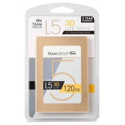Фото SSD-диск Team L5 Lite Gold 120GB 2.5'' TLC (T253TD120G3C101)