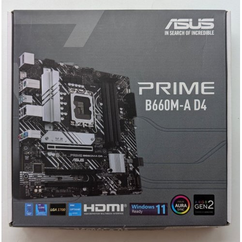 Купить Материнская плата Asus PRIME B660M-A D4 (s1700, Intel B660) (Восстановлено продавцом, 714486) с проверкой совместимости: обзор, характеристики, цена в Киеве, Днепре, Одессе, Харькове, Украине | интернет-магазин TELEMART.UA фото