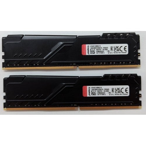 Купить Озу Kingston DDR4 16GB (2x8GB) 3200Mhz FURY Beast Black (KF432C16BBK2/16) (Восстановлено продавцом, 714489) с проверкой совместимости: обзор, характеристики, цена в Киеве, Днепре, Одессе, Харькове, Украине | интернет-магазин TELEMART.UA фото