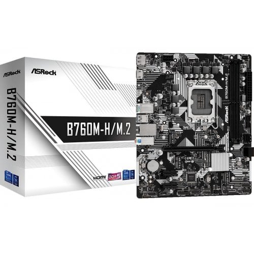 Материнська плата AsRock B760M-H/M.2 (s1700, Intel B760) (Відновлено продавцем, 714517) купити з перевіркою сумісності: огляд, характеристики, ціна у Києві, Львові, Вінниці, Хмельницькому, Івано-Франківську, Україні | інтернет-магазин TELEMART.UA фото