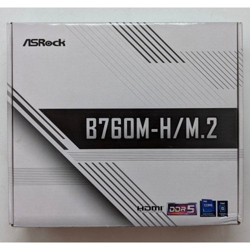 Материнська плата AsRock B760M-H/M.2 (s1700, Intel B760) (Відновлено продавцем, 714517) купити з перевіркою сумісності: огляд, характеристики, ціна у Києві, Львові, Вінниці, Хмельницькому, Івано-Франківську, Україні | інтернет-магазин TELEMART.UA фото