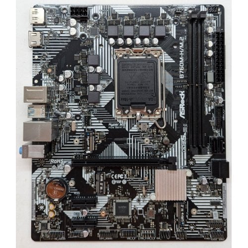 Материнська плата AsRock B760M-H/M.2 (s1700, Intel B760) (Відновлено продавцем, 714517) купити з перевіркою сумісності: огляд, характеристики, ціна у Києві, Львові, Вінниці, Хмельницькому, Івано-Франківську, Україні | інтернет-магазин TELEMART.UA фото