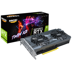 Видеокарта Inno3D GeForce RTX 3060 Ti TWIN X2 OC 8192MB (N306T2-08D6X-119032DH) LHR (Восстановлено продавцом, 714523)