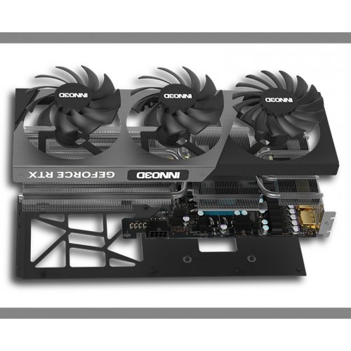 Купить Видеокарта Inno3D GeForce RTX 4070 GDDR6 X3 OC 12288MB (N40703-12D6X-179052L) с проверкой совместимости: обзор, характеристики, цена в Киеве, Днепре, Одессе, Харькове, Украине | интернет-магазин TELEMART.UA фото