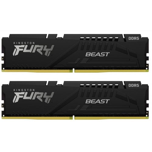 Купить Озу Kingston DDR5 32GB (2x16GB) 6000Mhz FURY Beast Black (KF560C30BBK2-32) (Восстановлено продавцом, 714617) с проверкой совместимости: обзор, характеристики, цена в Киеве, Днепре, Одессе, Харькове, Украине | интернет-магазин TELEMART.UA фото