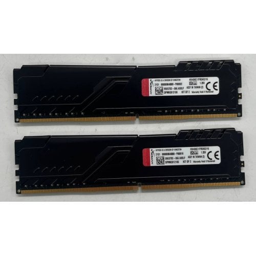 Купить Озу HyperX DDR4 16GB (2x8GB) 3600Mhz Fury Black (HX436C17FB3K2/16) (Восстановлено продавцом, 714622) с проверкой совместимости: обзор, характеристики, цена в Киеве, Днепре, Одессе, Харькове, Украине | интернет-магазин TELEMART.UA фото