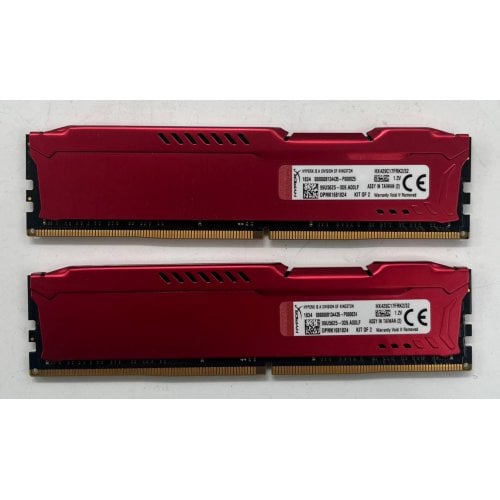 Озп Kingston DDR4 32GB (2x16GB) 2933Mhz HyperX Fury Red (HX429C17FRK2/32) (Відновлено продавцем, 714624) купити з перевіркою сумісності: огляд, характеристики, ціна у Києві, Львові, Вінниці, Хмельницькому, Івано-Франківську, Україні | інтернет-магазин TELEMART.UA фото