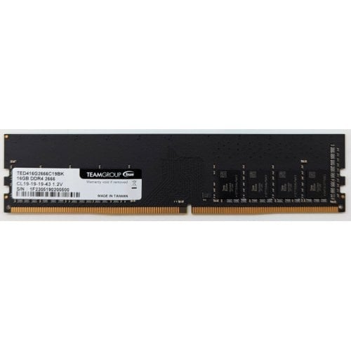 Озп Team 16 GB DDR4 2666 MHz Elite (TED416G2666C19BK) (Відновлено продавцем, 714625) купити з перевіркою сумісності: огляд, характеристики, ціна у Києві, Львові, Вінниці, Хмельницькому, Івано-Франківську, Україні | інтернет-магазин TELEMART.UA фото