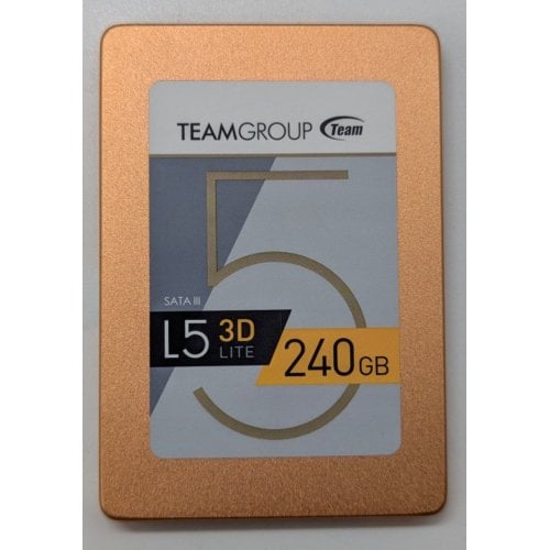 Купить Ssd-диск Team L5 Lite Gold 240GB 2.5'' TLC (T253TD240G3C101) (Восстановлено продавцом, 714629) с проверкой совместимости: обзор, характеристики, цена в Киеве, Днепре, Одессе, Харькове, Украине | интернет-магазин TELEMART.UA фото