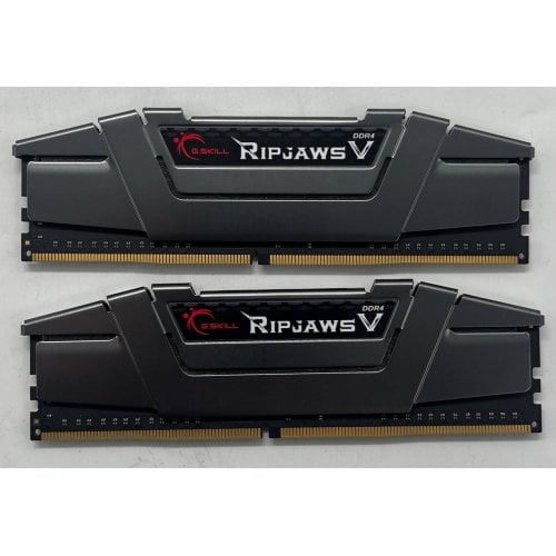 Купить Озу G.Skill DDR4 16GB (2x8GB) 3200Mhz Ripjaws V (F4-3200C16D-16GVGB) (Восстановлено продавцом, 714633) с проверкой совместимости: обзор, характеристики, цена в Киеве, Днепре, Одессе, Харькове, Украине | интернет-магазин TELEMART.UA фото