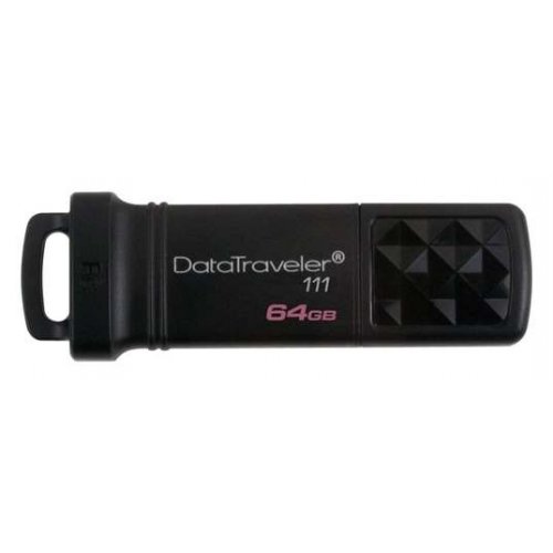 Купити Накопичувач Kingston DataTraveler 111 64GB - ціна в Києві, Львові, Вінниці, Хмельницькому, Франківську, Україні | інтернет-магазин TELEMART.UA фото