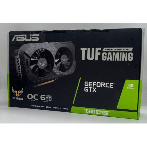 Відеокарта Asus TUF GeForce GTX 1660 SUPER OC 6144MB (TUF-GTX1660S-O6G-GAMING) (Відновлено продавцем, 714968) купити з перевіркою сумісності: огляд, характеристики, ціна у Києві, Львові, Вінниці, Хмельницькому, Івано-Франківську, Україні | інтернет-магазин TELEMART.UA фото