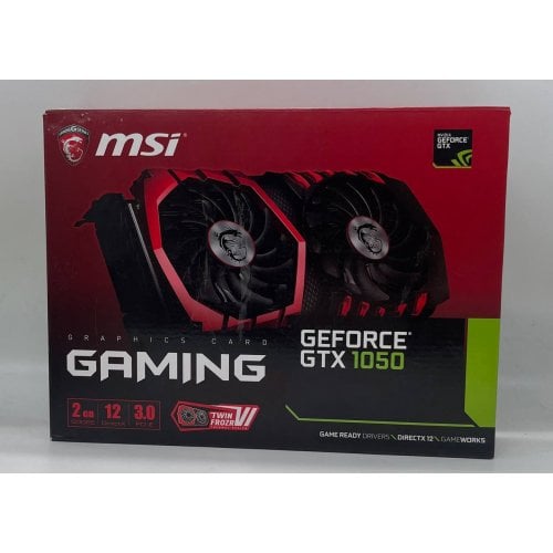 Відеокарта MSI GeForce GTX 1050 Gaming 2048MB (GTX 1050 GAMING 2G) (Відновлено продавцем, 714970) купити з перевіркою сумісності: огляд, характеристики, ціна у Києві, Львові, Вінниці, Хмельницькому, Івано-Франківську, Україні | інтернет-магазин TELEMART.UA фото