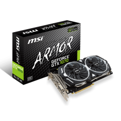 Відеокарта MSI GeForce GTX 1070 ARMOR OC 8192MB (GTX 1070 ARMOR 8G OC) (Відновлено продавцем, 715012)