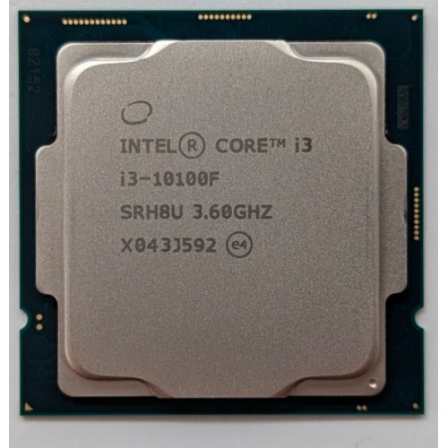 Процесор Intel Core i3-10100F 3.6(4.3)GHz 6MB s1200 Tray (CM8070104291318) (Відновлено продавцем, 715027) купити з перевіркою сумісності: огляд, характеристики, ціна у Києві, Львові, Вінниці, Хмельницькому, Івано-Франківську, Україні | інтернет-магазин TELEMART.UA фото