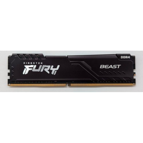 Купить Озу Kingston DDR4 16GB 3200Mhz FURY Beast Black (KF432C16BB/16) (Восстановлено продавцом, 715072) с проверкой совместимости: обзор, характеристики, цена в Киеве, Днепре, Одессе, Харькове, Украине | интернет-магазин TELEMART.UA фото