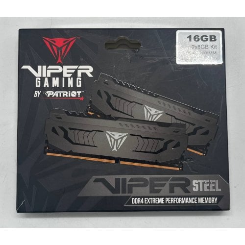 Озп Patriot DDR4 16GB (2x8GB) 3200Mhz Viper Steel (PVS416G320C6K) (Відновлено продавцем, 715075) купити з перевіркою сумісності: огляд, характеристики, ціна у Києві, Львові, Вінниці, Хмельницькому, Івано-Франківську, Україні | інтернет-магазин TELEMART.UA фото