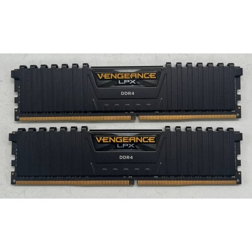 Купить Озу Corsair DDR4 32GB (2x16GB) 3600Mhz Vengeance LPX Black (CMK32GX4M2D3600C18) (Восстановлено продавцом, 715085) с проверкой совместимости: обзор, характеристики, цена в Киеве, Днепре, Одессе, Харькове, Украине | интернет-магазин TELEMART.UA фото