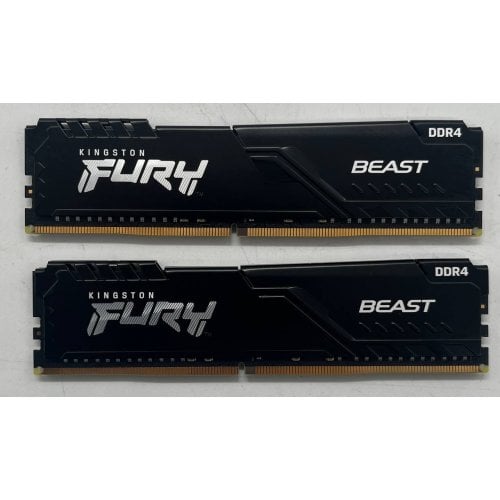 Озп Kingston DDR4 32GB (2x16GB) 3200Mhz FURY Beast Black (KF432C16BB1K2/32) (Відновлено продавцем, 715092) купити з перевіркою сумісності: огляд, характеристики, ціна у Києві, Львові, Вінниці, Хмельницькому, Івано-Франківську, Україні | інтернет-магазин TELEMART.UA фото