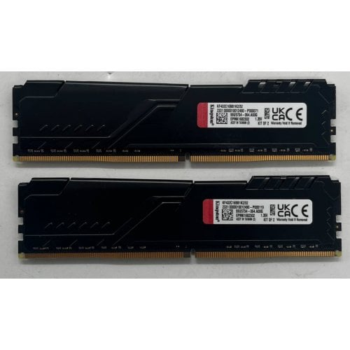 Озп Kingston DDR4 32GB (2x16GB) 3200Mhz FURY Beast Black (KF432C16BB1K2/32) (Відновлено продавцем, 715092) купити з перевіркою сумісності: огляд, характеристики, ціна у Києві, Львові, Вінниці, Хмельницькому, Івано-Франківську, Україні | інтернет-магазин TELEMART.UA фото