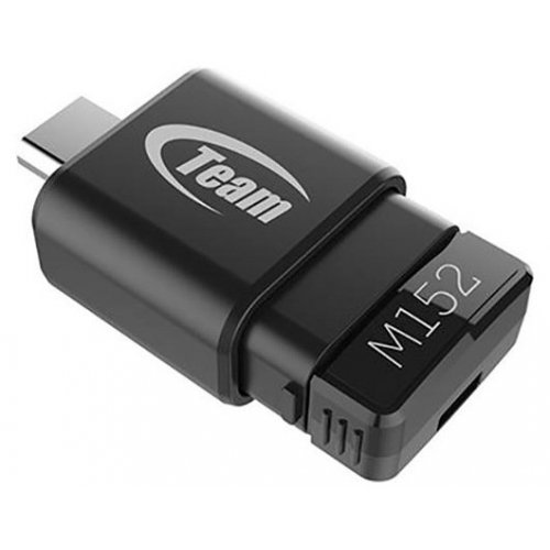 Накопитель Team M152 16GB USB 2.0 + micro USB (OTG) Black (TM15216GB01) купить в Украине: Киев, Днепр, Харьков, Одесса  | Низкая цена, отзывы, характеристики от TELEMART фото