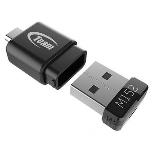 Купити Накопичувач Team M152 32GB USB 2.0 + micro USB (OTG) Black (TM15232GB01) - ціна в Києві, Львові, Вінниці, Хмельницькому, Франківську, Україні | інтернет-магазин TELEMART.UA фото