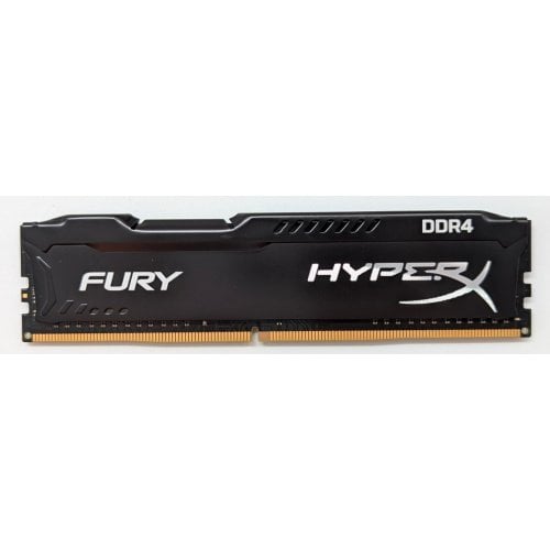 Купить Озу HyperX DDR4 8GB 2666Mhz Fury Black (HX426C16FB2/8) (Восстановлено продавцом, 715144) с проверкой совместимости: обзор, характеристики, цена в Киеве, Днепре, Одессе, Харькове, Украине | интернет-магазин TELEMART.UA фото