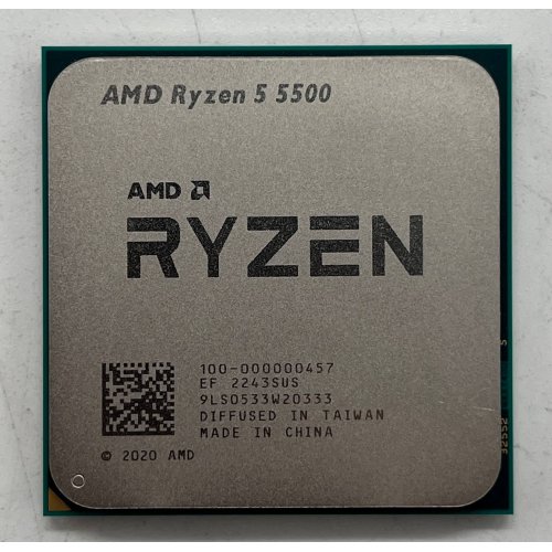 Процесор AMD Ryzen 5 5500 3.6(4.2)GHz 16MB sAM4 Tray (100-000000457) (Відновлено продавцем, 715390) купити з перевіркою сумісності: огляд, характеристики, ціна у Києві, Львові, Вінниці, Хмельницькому, Івано-Франківську, Україні | інтернет-магазин TELEMART.UA фото