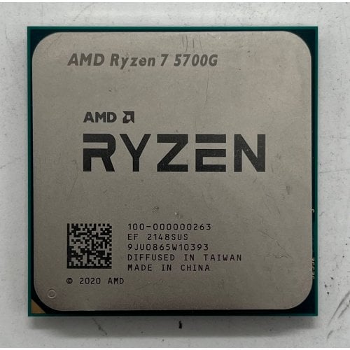 Процесор AMD Ryzen 7 5700G 3.8(4.6)GHz 16MB sAM4 Tray (100-000000263) (Відновлено продавцем, 715433) купити з перевіркою сумісності: огляд, характеристики, ціна у Києві, Львові, Вінниці, Хмельницькому, Івано-Франківську, Україні | інтернет-магазин TELEMART.UA фото